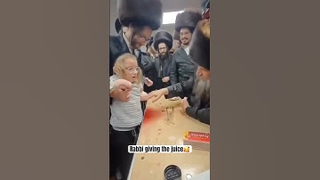 Thumbnail of Rabbi giving the juice🥰#rabbi #shabbat #shalom