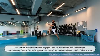 Single Leg Linear Hops | Explosive Plyometric Drill for Speed, Balance & Coordination