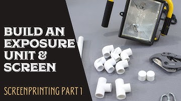 DIY Screenprinting Exposure Unit and DIY Printing Screen