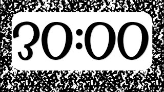 30 Minute Timer Composition Notebook