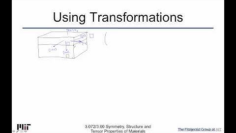 Symmetry Structure and Tensor Properties of Materials Lecture 73