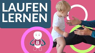 Baby Laufen Lernen  10 Schritte ★ Kinder Fördern ★ 912+ Monate ★ BabyEntwicklung & Bauchlage