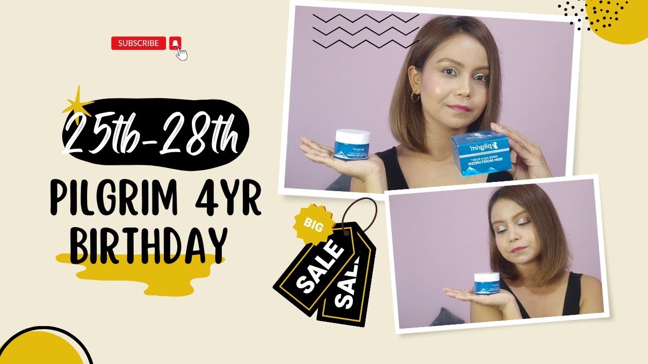 Pilgrim Flash Sale 25th Aug.to 28th Aug Review ||Best moisturizer ever at India First time