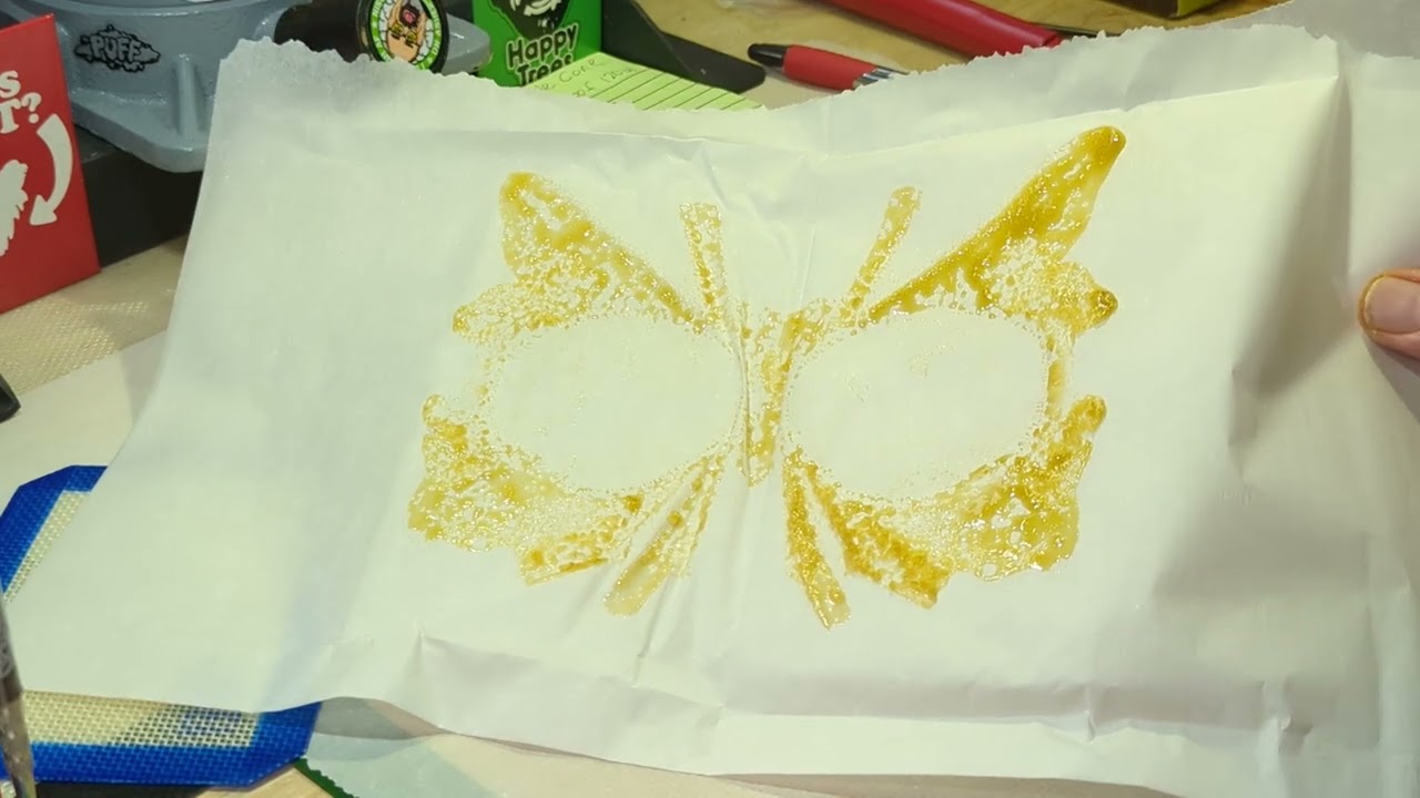 Waffle Cone pressed on my RPNY 20ton Tank rosin press.