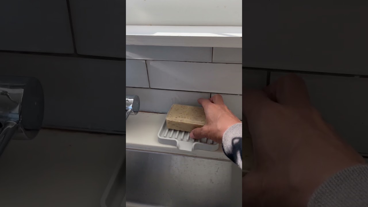 Self-Draining Soap Dish