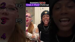 Ranking The Funniest Make A Word Challenge Moments#shorts #wordchallenge#couplechallenge #funny