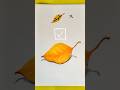 Yellow leaf drawing tutorial. #fall #leaf #drawing #tutorial #shorts #shortsfeed #foryou