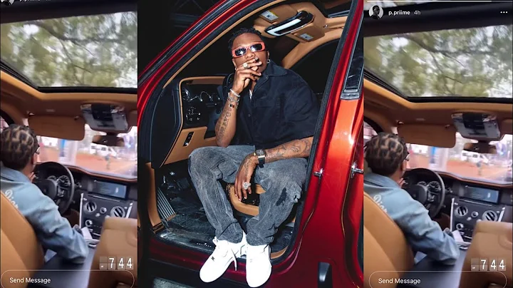 Wizkid Spotted Vibing To Rap Song As He Cruise In His New Rolls Royce On The Street Of Lagos