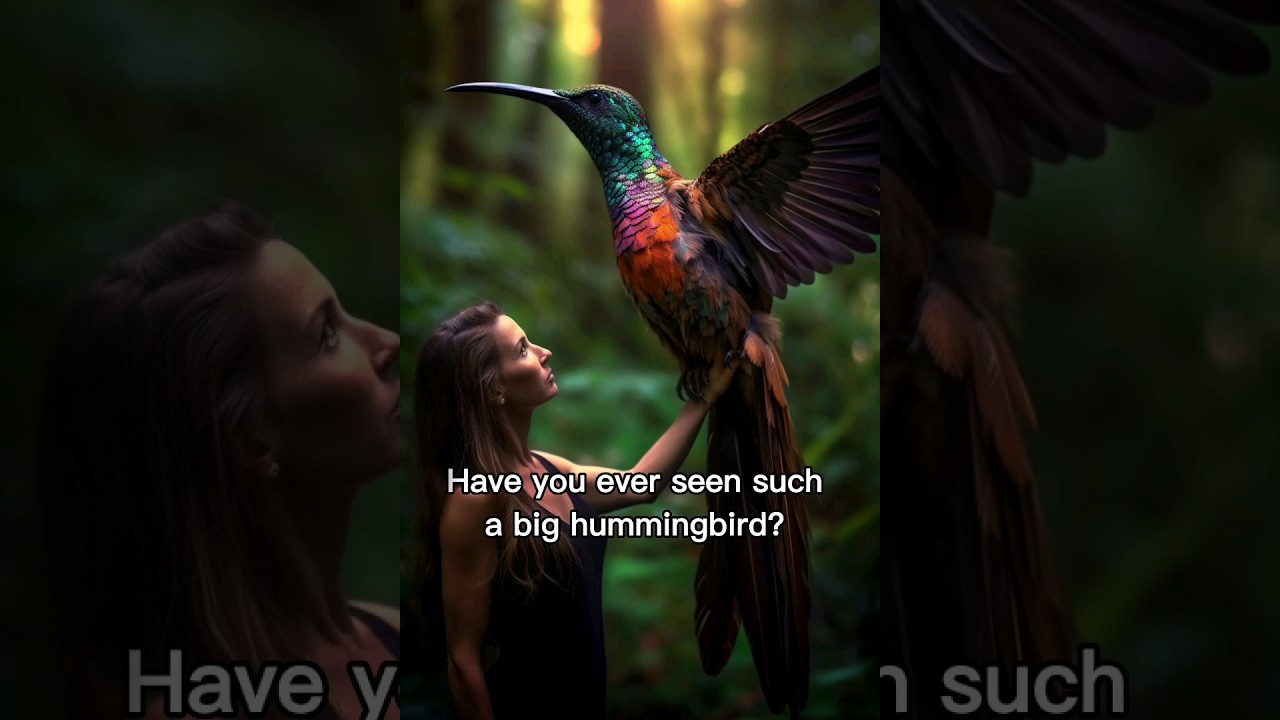 Have you ever seen such a big hummingbird?