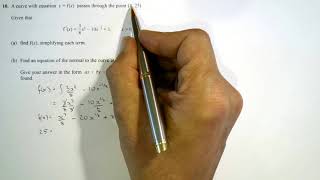 Edexcel C1 May 2014 Q10 Differentiation and Integration