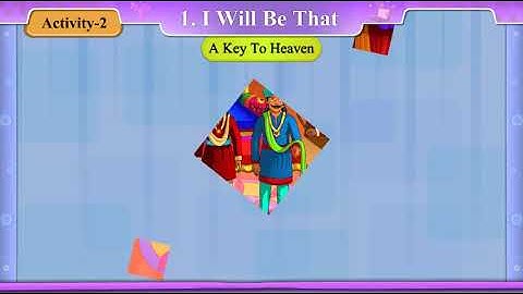 Std. 8 || Activity 2 || A Key to Heaven || Unit 1 I Will Be That || English || Sem 2