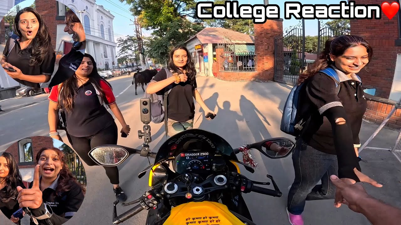Picking Her Up from College for Coffee | Funny RoadRage  #z900 #kawasaki #cute
