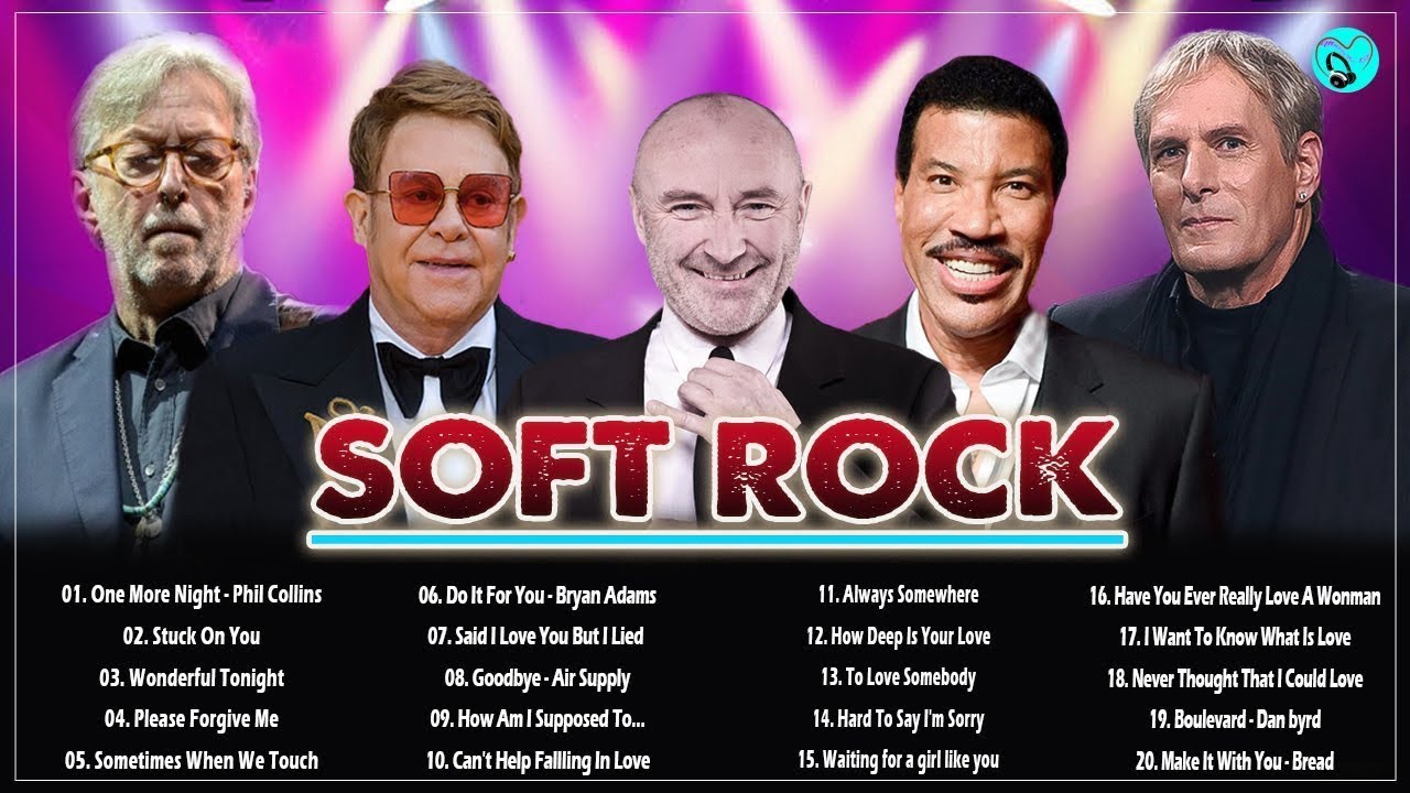 Best Soft Rock 📻 Eric Clapton, Michael Bolton, Rod Stewart 📻 Soft Rock ...