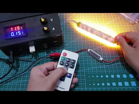 Video: LED-stripe med fjernkontroll og kontroller