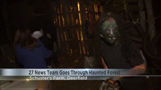 27 News team goes through haunted forest
