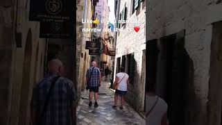 Do you like narrow old streets?😃 #travel #montenegro