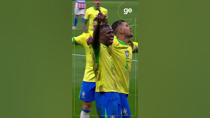 GOL DO BRASIL! É DO VINI JR. | BRASIL X PARAGUAI | #shorts | ge.globo