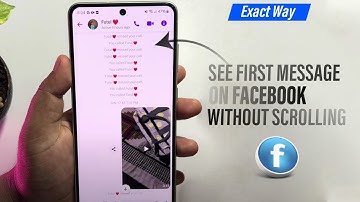How To See First Message On Facebook Without Scrolling | Full Guide