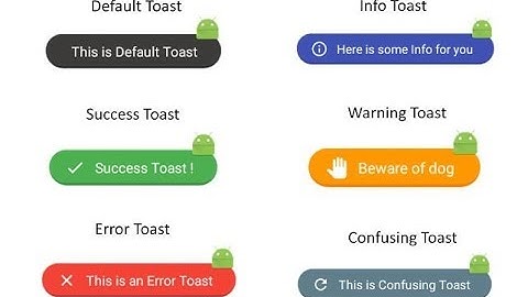 FancyToast - Un Toast diferente en Android