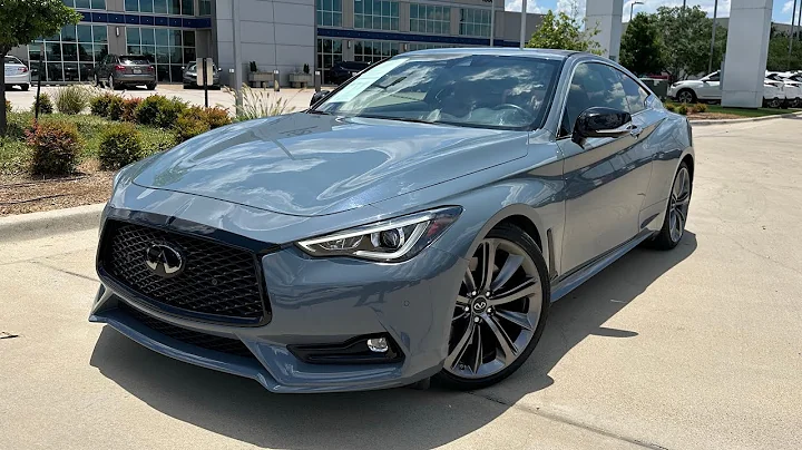Slate Gray 2021 INFINITI Q60 Red Sport 400 Walkaround