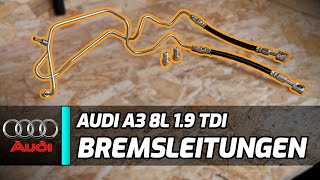 Audi A3 8L 1.9 TDI ASZ  Die alten Bremsleitungen sind durch! Alt und  Rostig! 👨‍🔧 [ Skoda VW Seat ] 