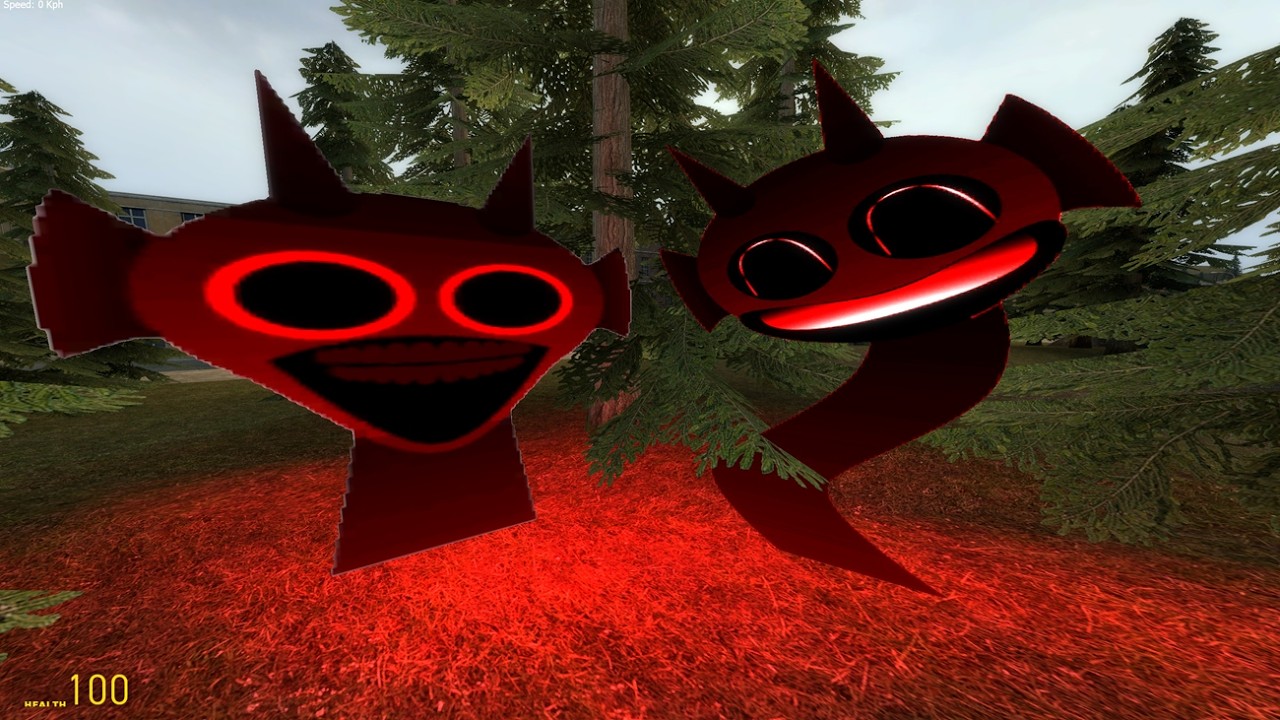 Sprunki Angry Phases Mr. Sun Pinki Rosalia Bizcochito Family Geometry Dash Selene - Nextbot Gmod