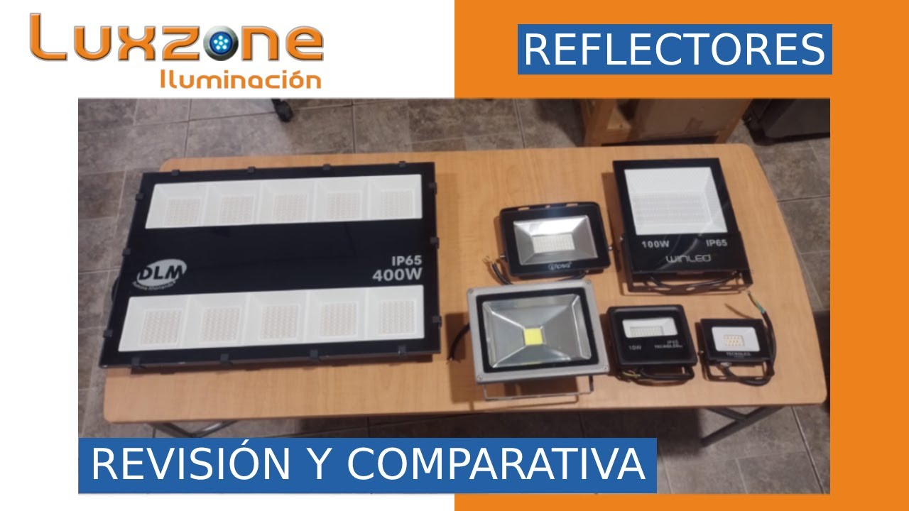 Amanecer Idealmente Intrusión Reflectores LED - Revisión y Comparación - LuxzoneMX - YouTube