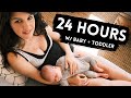 DAY IN THE LIFE w/ A Newborn Baby (And Toddler!) | Family Vlog | Shenae Grimes Beech