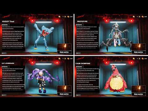Project: Playtime - Select Menu All Bosses Poppy Playtime Chapter 5