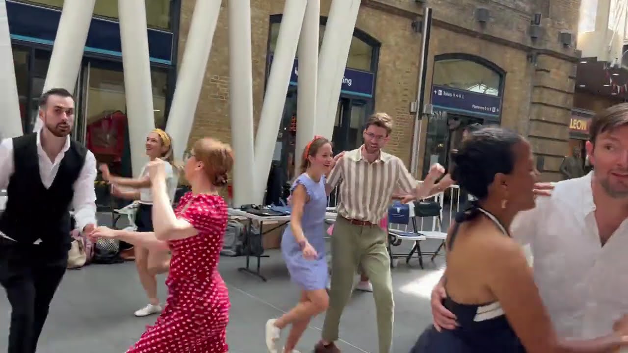 Epic Swing Dance Flash Mob Surprises Everyone!