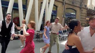 Epic Swing Dance Flash Mob Surprises Everyone!