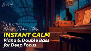 Instant Calm & Quiet 🚂 LOG ENTRY 006 The Last Train? | Piano & Double Bass   Deep Focus, Study screenshot 5