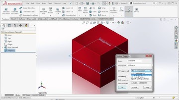 singularityoftheday - SOLIDWORKS 3D CAD - Derived Configurations and Configure Feature Links
