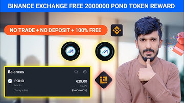 Binance Exchange Free 2000000 POND Token || Binance Academy Course 2025 || Binance New Offer Today 🤑