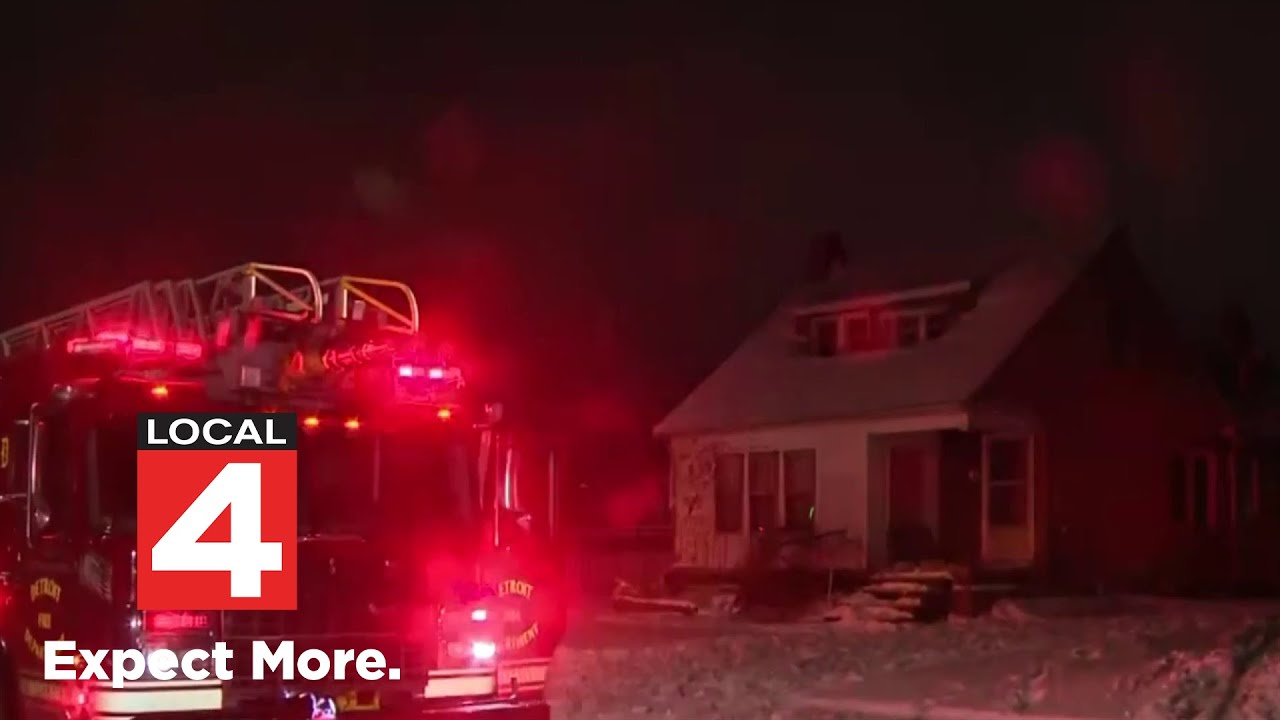 Man dies after house fire in Detroit - YouTube