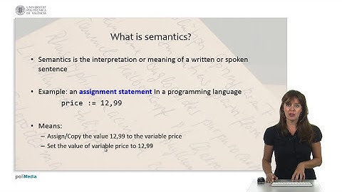 Programming Logic and Languages: Syntax and semantics |  | UPV