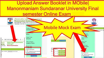 MS University | Online Exam | Mock Test & Registration | Tamizhan goals