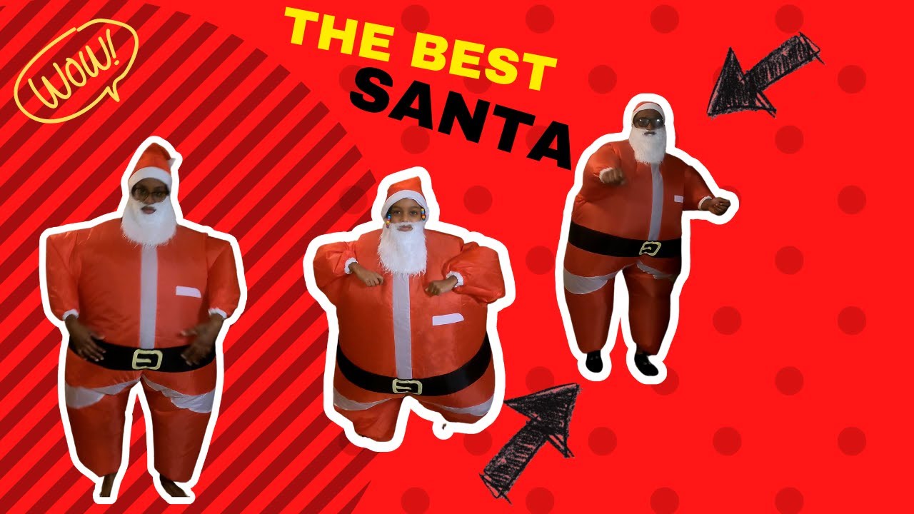 Inflatable Santa Suit Shenanigans and dance Competition With my Family
