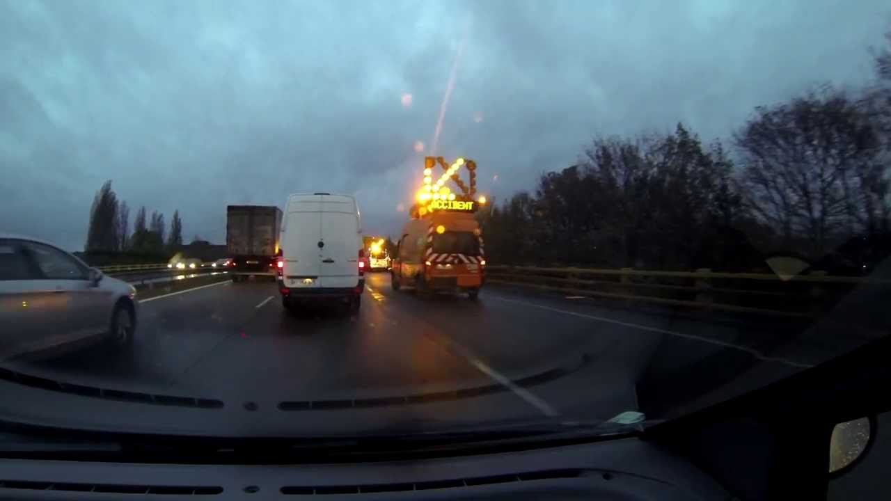 Accident sur l'autoroute A2 à Valenciennes YouTube