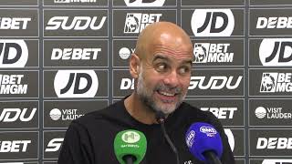 Thumbnail for 'EDERSON? "I SAW HIS ILLNESS" 🤢 | Pep Guardiola Press Conference | Wolves 0-4 Man City