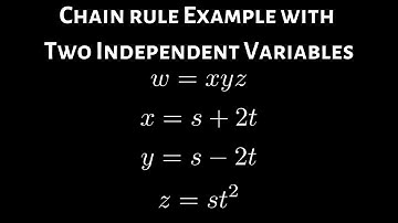 Partial Derivative with Chain Rule w = xyz, x = s + 2t, y = s - 2t, z = st^2