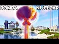 RETO DE LA BASE VS BOMBA NUCLEAR EN MINECRAFT💣☢|¿SOBREVIVIREMOS?¿Y NUESTRA CIUDAD?