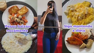 EMAGRECI NOVAMENTE/ MUITA CORRERIA E TRABALHO POR AQUI/ MANTENDO A DIETA/ ROTINA ALIMENTAR SIMPLES 