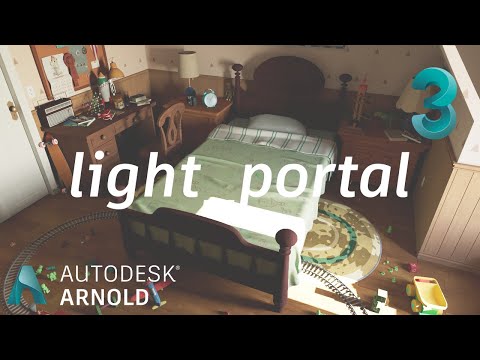 Arnold tutorial - Introduction to the light_portal in MAXtoA