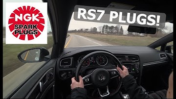 Mk7 GTI NGK RS7 Sparkplug Upgrade [Ignition Logging]