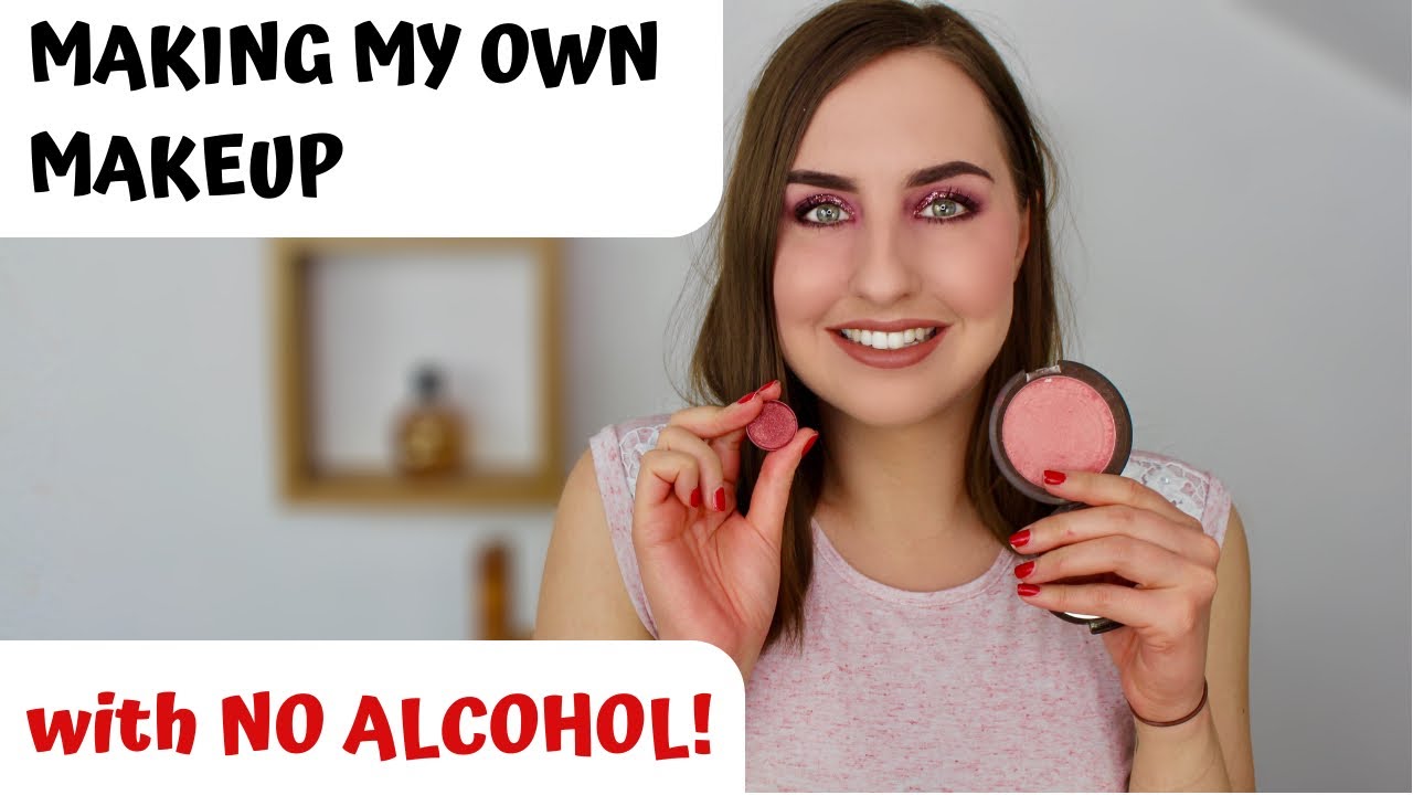 How to make a Franken blush & eyeshadow with NO ALCOHOL | Tutorial