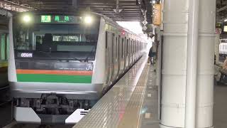 宇都宮線E233系宇都宮駅発車