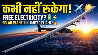 यह Plane कभी नहीं उतरेगा! 😱 Perpetual Solar Flight: The End of Fuel Forever?