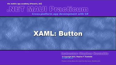 .NET MAUI 01K - XAML: Button