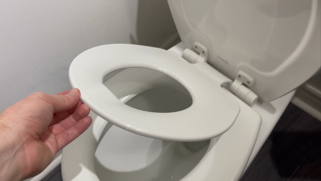 Mayfair NextStep2 888SLOW 000 Toilet Seat with Built-in Potty Training Seat, Slow-Close, Removable